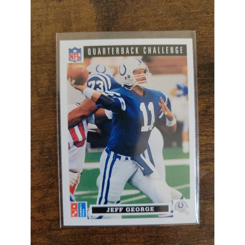 1991 Upper Deck Domino's Quarterback Challenge #12 Jeff George- NFL - Fresh Pull